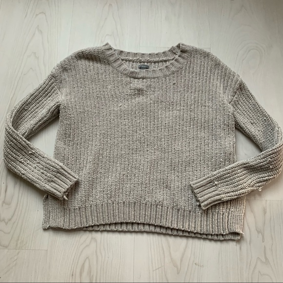 aerie Sweaters - Aerie Gray Sweater Velvet Material Size Small